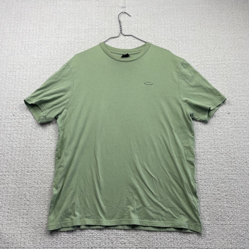 Vintage Y2K Oakley Minimalist Logo Shirt Men’s XL Pastel Green Skateboarding*